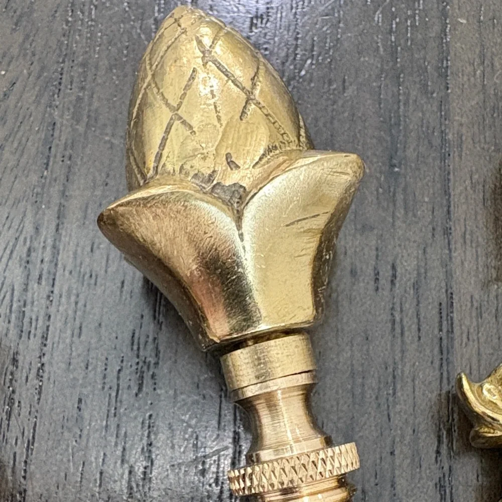 Gold Decorative Wall Hook Finials - Set of 5